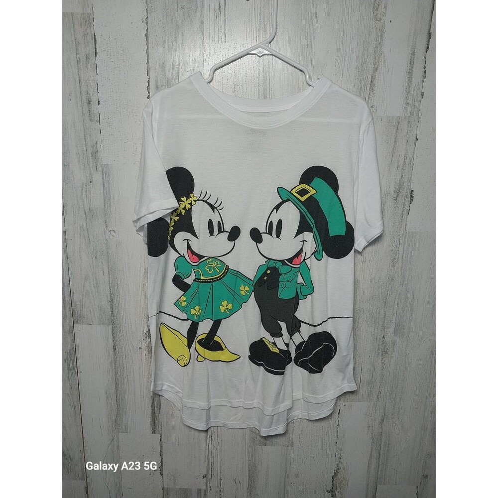 Disney St.Patricks Day Minnie and Mickey Mouse Leprechaun Shirt Women Size 3XL